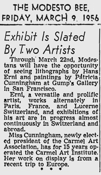 «The Modesto Bee, March 9, 1956»